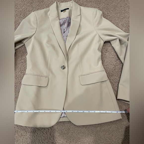 TOMMY HILFIGER Nude single button blazer jacket - Picture 7 of 13